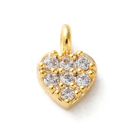 Brass Micro Pave Cubic Zirconia Charms LS-KK-S513-09A-G-1