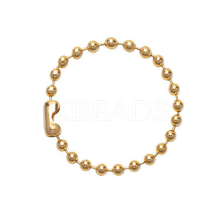 Trendy hip-hop 304 Stainless Steel Ball Chains Bracelet Unisex Fashion Hand Accessory CQ1745-3-1