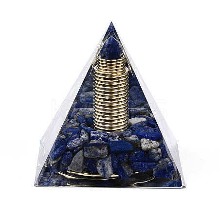 Orgonite Pyramid Resin Energy Generators DJEW-N003-07A-1