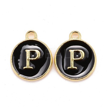 Golden Plated Alloy Charms ENAM-S118-02P-1