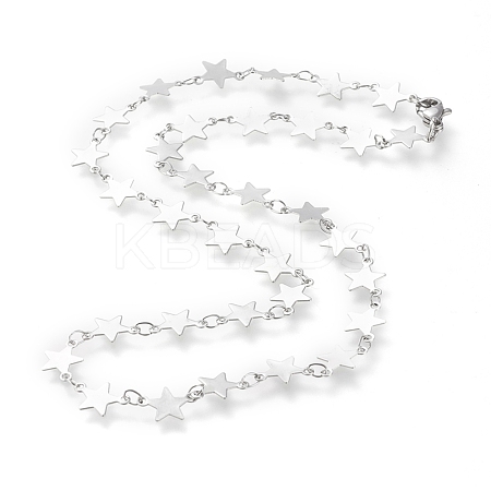 Non-Tarnish 304 Stainless Steel Link Chain Necklaces X-STAS-I156-26P-1