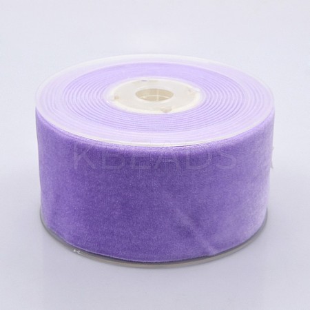 Polyester Velvet Ribbon for Gift Packing and Festival Decoration SRIB-M001-50mm-430-1