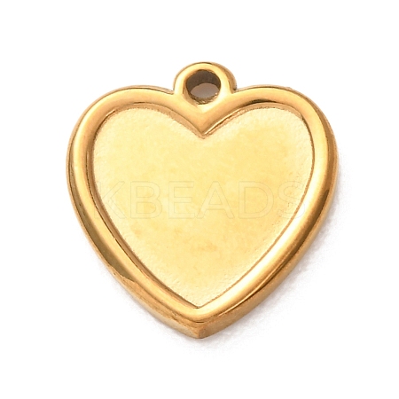 304 Stainless Steel Pendant Cabochon Settings STAS-Z204-04G-07-1