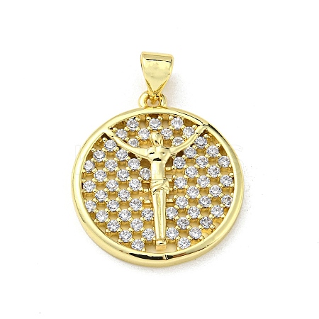 Brass with Cubic Zirconia Pendants FIND-Z023-09C-01-1
