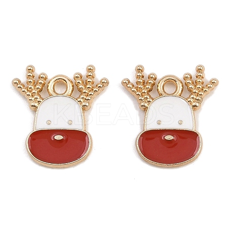 Christmas Theme Alloy Enamel Pendants FIND-I065-02H-KCG-1