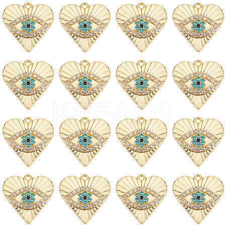 40Pcs Rack Plating Alloy Enamel Pendants PALLOY-SC0013-22-1
