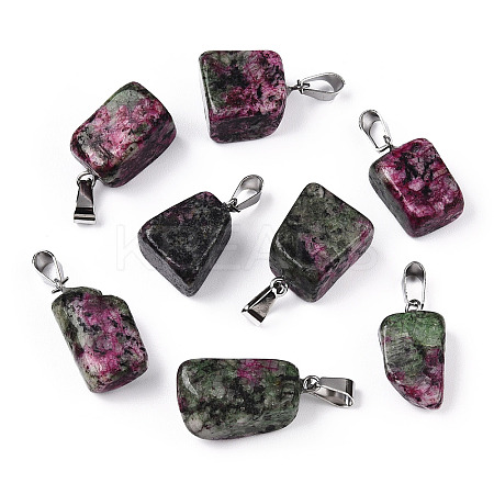 Natural Ruby in Zoisite Pendants G-Q996-24A-1