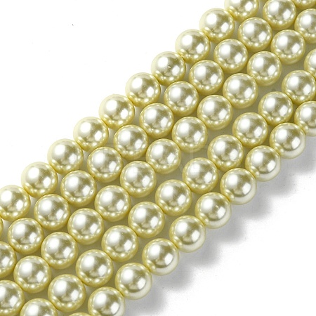Eco-Friendly Dyed Glass Pearl Round Beads Strands LS-HY-A002-12mm-RB012-1