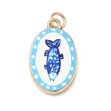 Brass Enamel Pendants LS-ENAM-I086-08A-1