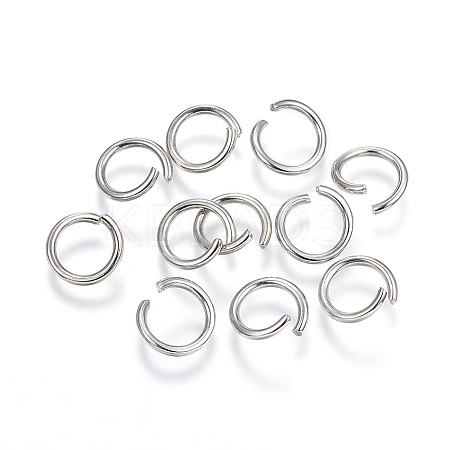 Non-Tarnish 304 Stainless Steel Open Jump Rings A-STAS-E066-12-9mm-1