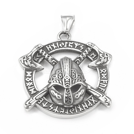 Viking 304 Stainless Steel Pendants STAS-G303-34AS-1