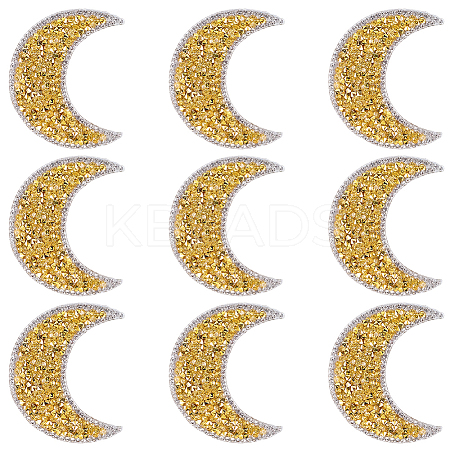 Resin Rhinestone Hotfix Rhinestone Iron on/Sew on Cloth Patches DIY-WH20063-030F-1
