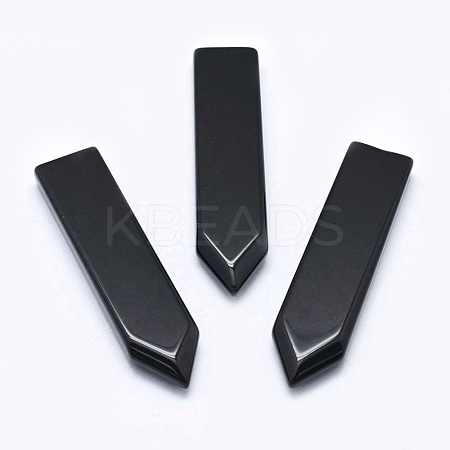 Natural Obsidian Cabochons G-P384-E26-1