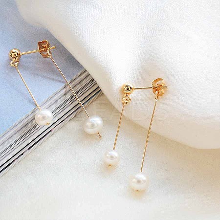 Pearl Clip-on Earrings Tassel Earrings Vintage Ear Cuff Luxury Retro Jewelry YG6221-3-1