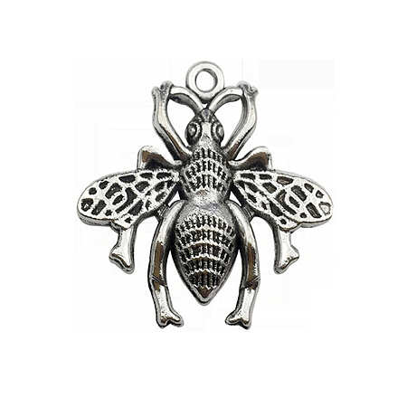 Bee Alloy Charm Pendant Antique Alloy Insect Charm for Jewelry Making Crafts FIND-SZC0010-174-1