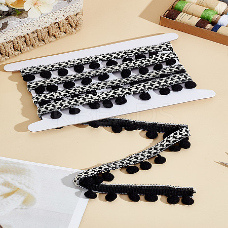 2 Yards Polyester Tassel Lace Trim OCOR-LP0003-07-1