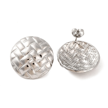 Tarnish Resistant 304 Stainless Steel Stud Earrings EJEW-G395-03P-1
