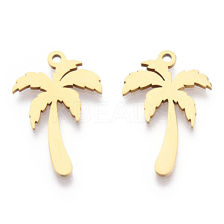 201 Stainless Steel Pendants STAS-T052-48G-1