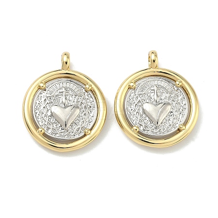Brass Pendants KK-G555-14GP-1