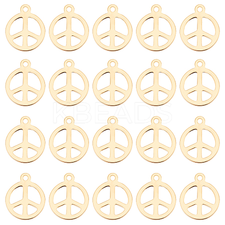 50Pcs 304 Stainless Steel Pendants STAS-DC0005-97-1
