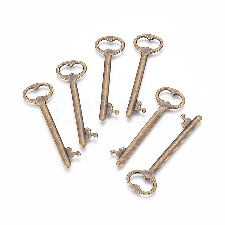 Tibetan Style Zinc Alloy Key Big Pendants LS-EA11911Y-AB-1