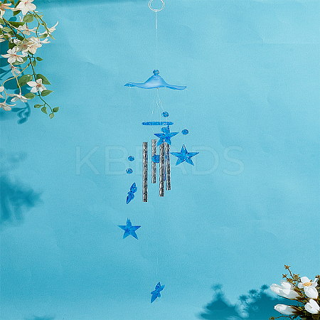 Acrylic Wind Chime HJEW-WH0071-32D-1