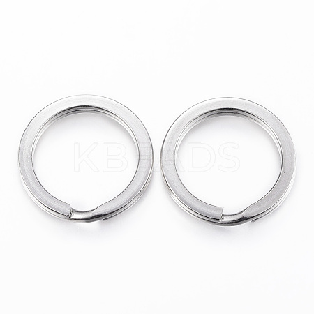 Tarnish Resistant 304 Stainless Steel Split Key Rings STAS-P177-1.8x30mm-P-1