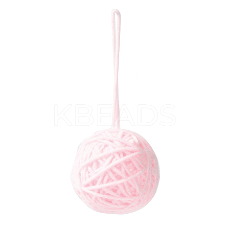 Yarn Knitted Christmas Ball Ornaments LS-AJEW-P106-01C-1