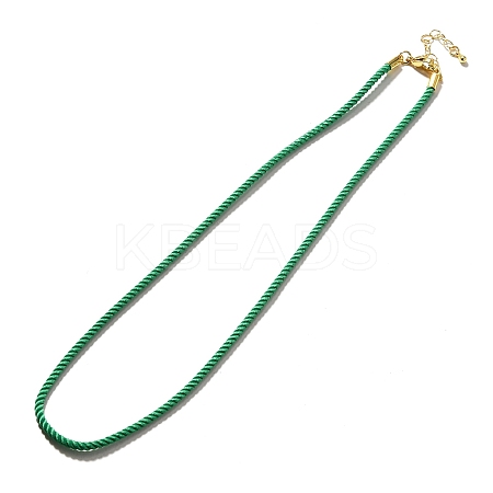 Nylon Milan Cord Necklace Making MAK-M028-01G-02-1