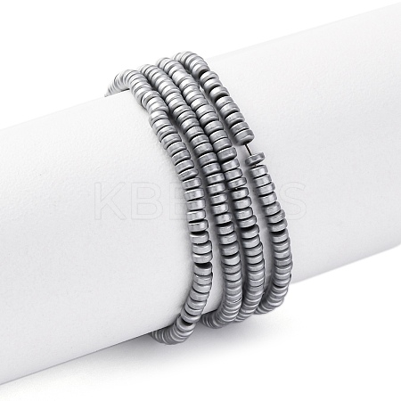 Electroplated Non-magnetic Hematite Beads Strands G-P571-A01-01D-1