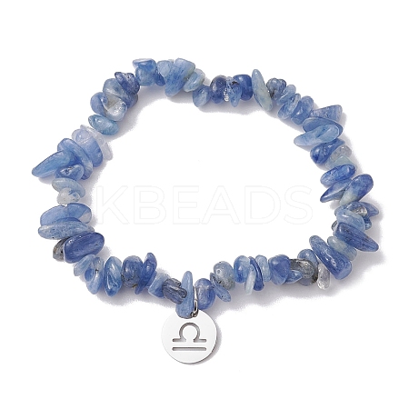 Natural Kyanite Stretch Bracelets BJEW-JB11147-07-1