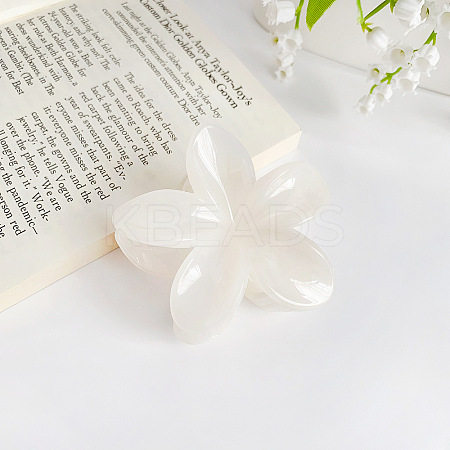 Candy Color Flower Plastic Claw Hair Clips PW-WG0066C-06-1
