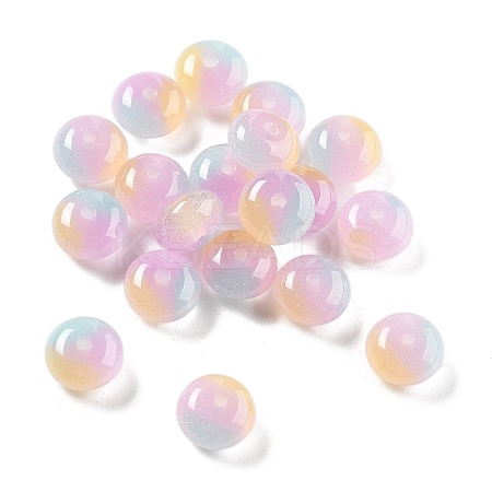 Two Tone Transparent Resin Beads RESI-S013-01E-1
