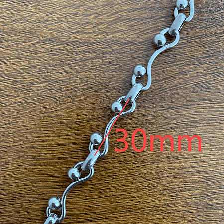 304 Stainless Steel Link Chains CHS-H025-23P-1
