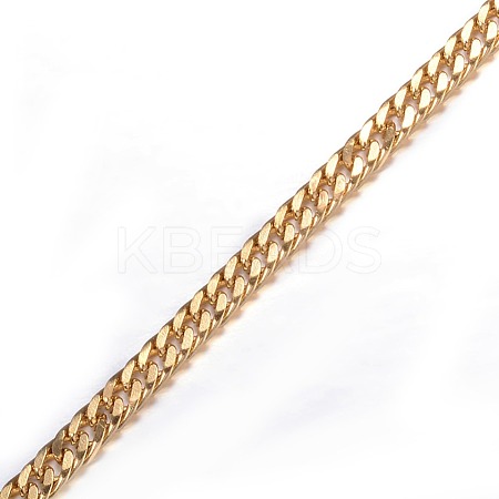 3.28 Feet Ion Plating(IP) 304 Stainless Steel Twisted Chain Curb Chains X-CHS-H007-52G-1