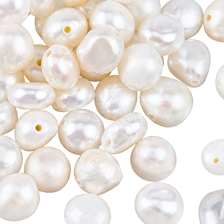1 Strand Natural Cultured Freshwater Pearl Beads Strands PEAR-PA0001-02-1