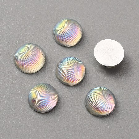 Opaque Resin Cabochons CRES-WH0010-044A-1
