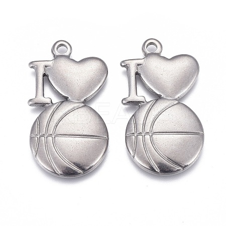 Non-Tarnish 304 Stainless Steel Pendants LS-STAS-F249-18P-1