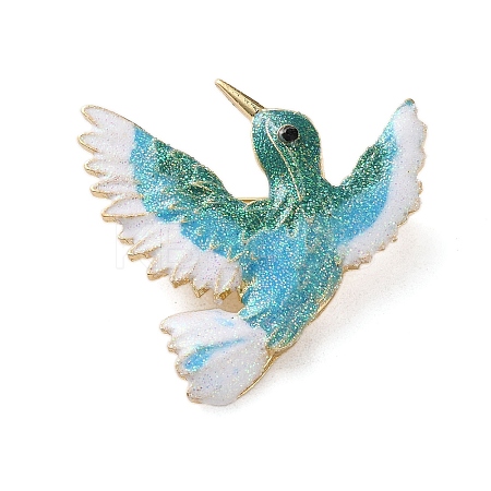 Bird Rhinestone Enamel Pins LS-JEWB-G040-09G-01-1