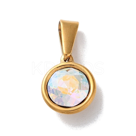 PVD Vacuum Plating 304 Stainless Steel Pendants STAS-C107-04G-05-1