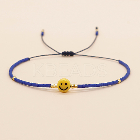 Bohemian Glass Seed Beads Braided Bead Bracelets JT0778-2-1