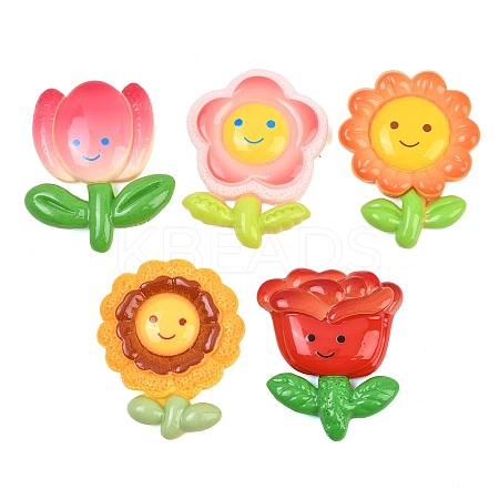 Opaque Resin Cabochons CRES-I051-03-1