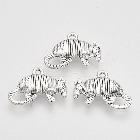 Tibetan Style Alloy Pendants X-TIBEP-T009-44AS-RS-1