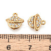 304 Stainless Steel Rhinestone Charms STAS-N110-40G-3