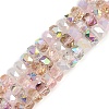 Electroplate Glass Beads Strands EGLA-B011-04A-02-1