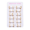 304 Stainless Steel Huggie Hoop Earrings EJEW-L252-043A-G-3