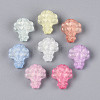 Luminous Frosted Transparent Acrylic Beads TACR-T029-22M-2