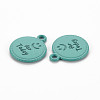 Spray Painted Alloy Pendants PALLOY-Q433-030C-RS-2