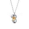 Alloy Openable Acorn Pendant Necklaces for Women FS-WG05859-01-3