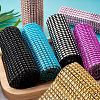 Plastic 24 Rows Rhinestone Mesh Wrap Roll AJEW-TA0001-09-7